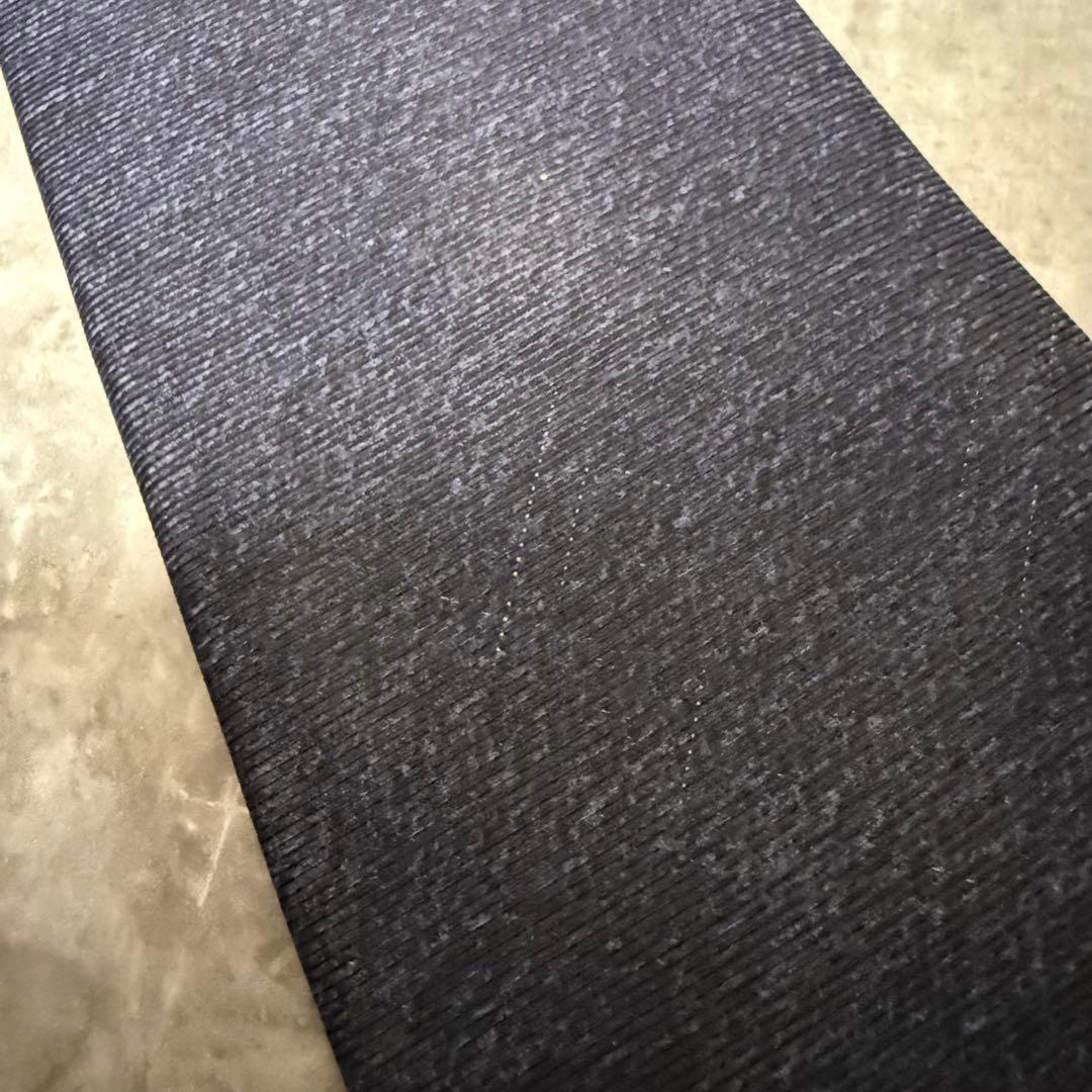 BVLGARI ブルガリ ネクタイ ソリッド 無地 セッテピエゲ ネイビー 紺色