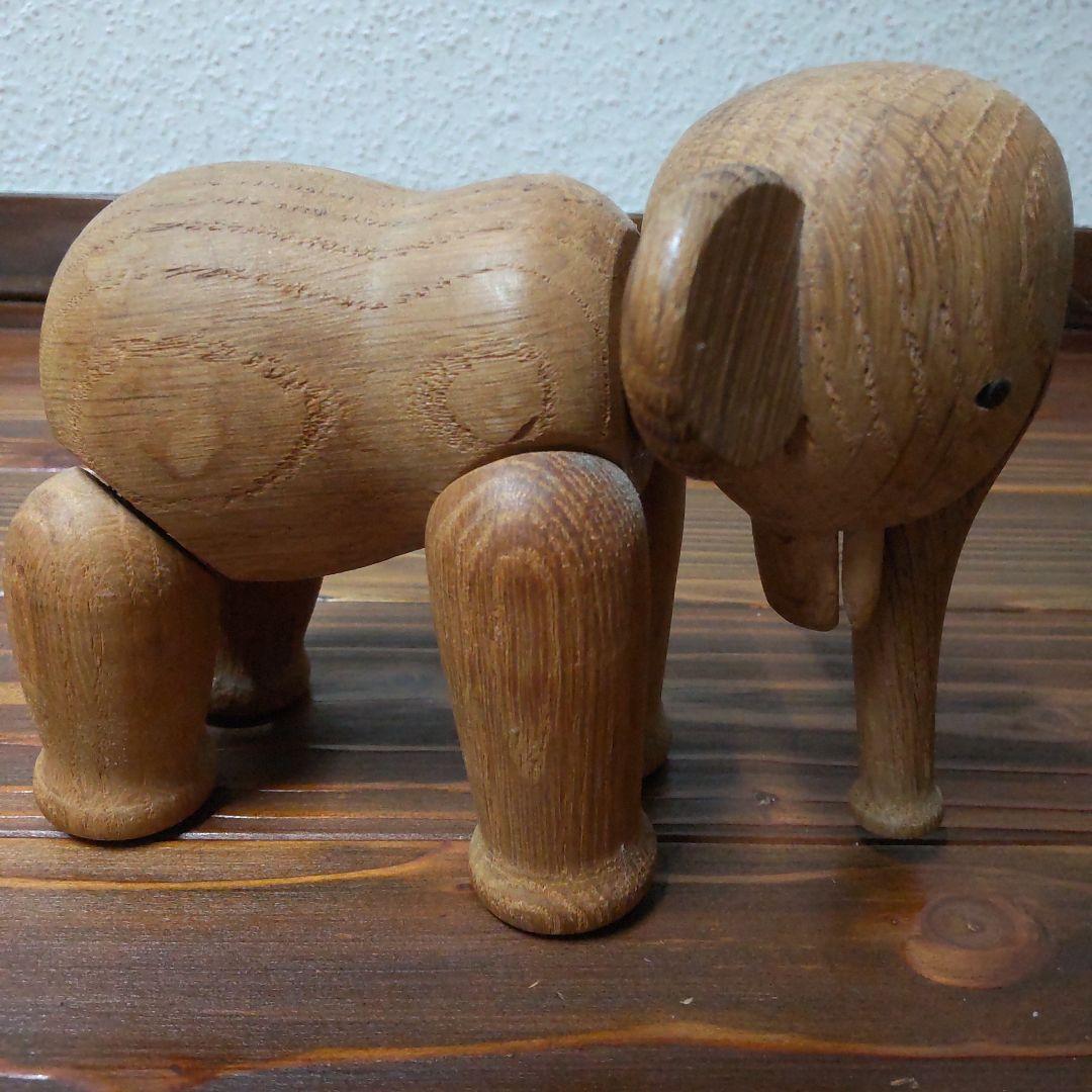 【希少】Kai Bojesen　エレファント　置物 デンマーク　W16.5