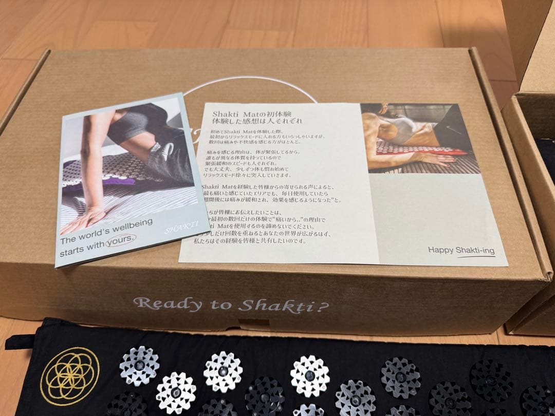 【正規品　ほぼ未使用】シャクティマット&ピロー　ブラック　オリジナル