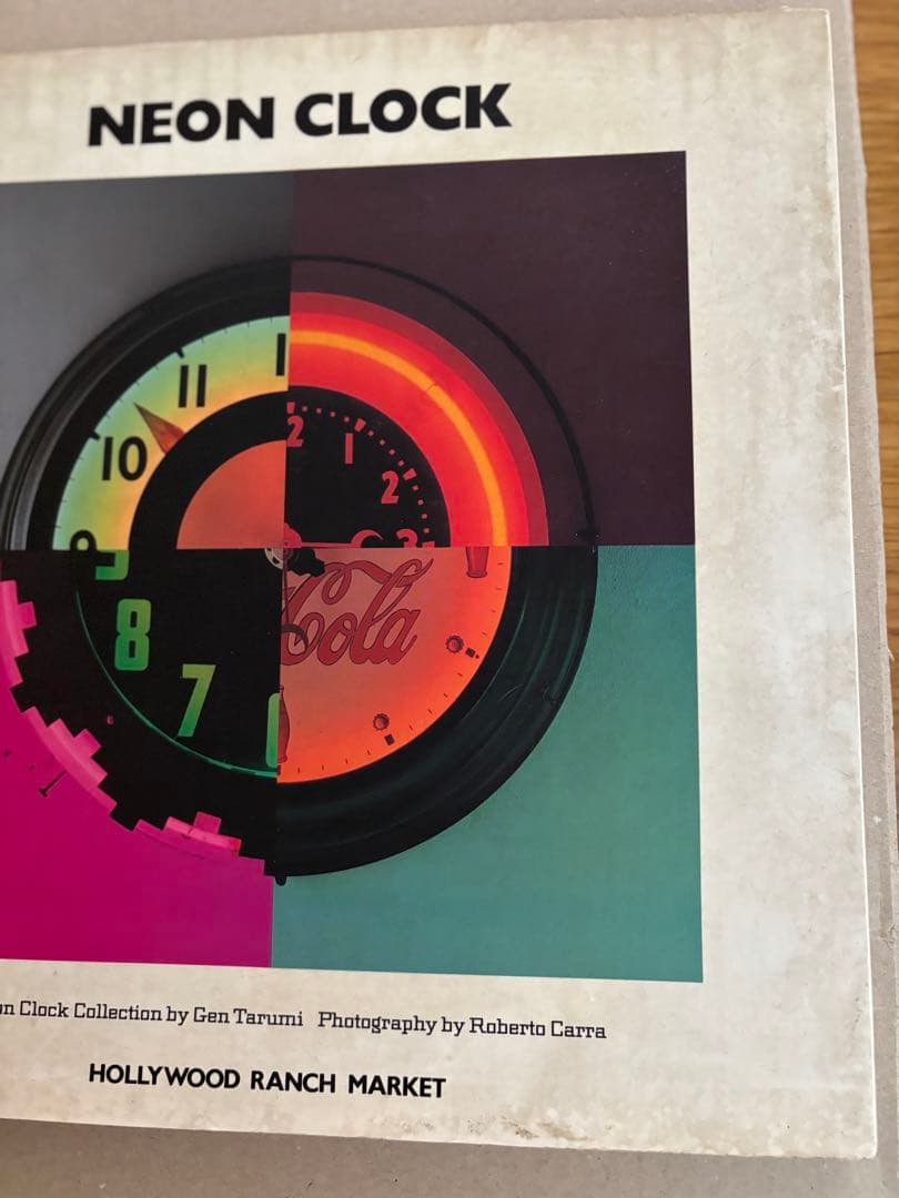 NEONCLOCK ネオンクロック ハリウッドランチマーケット　アート　レア　本