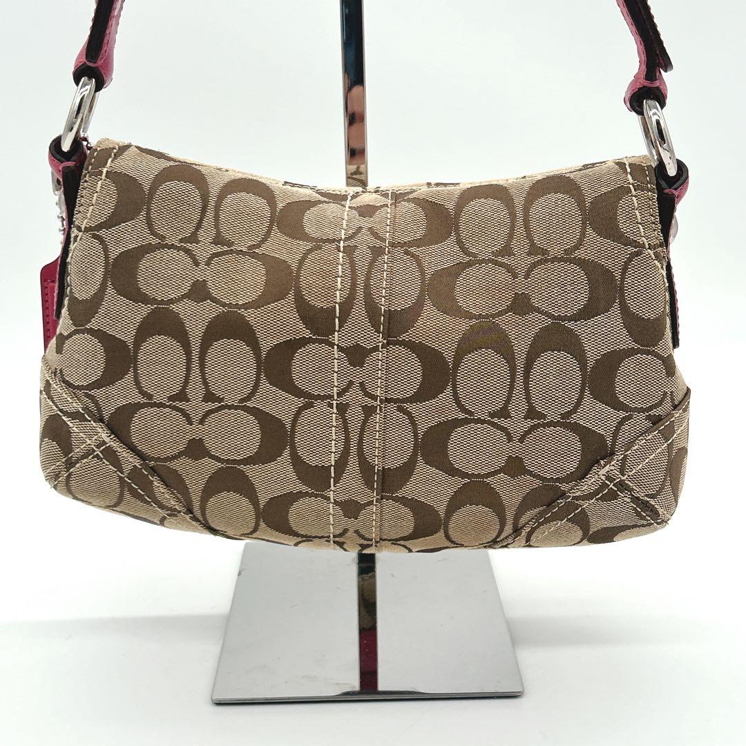 COACH コーチ ソーホー シグネチャー ピンク ワンショルダー