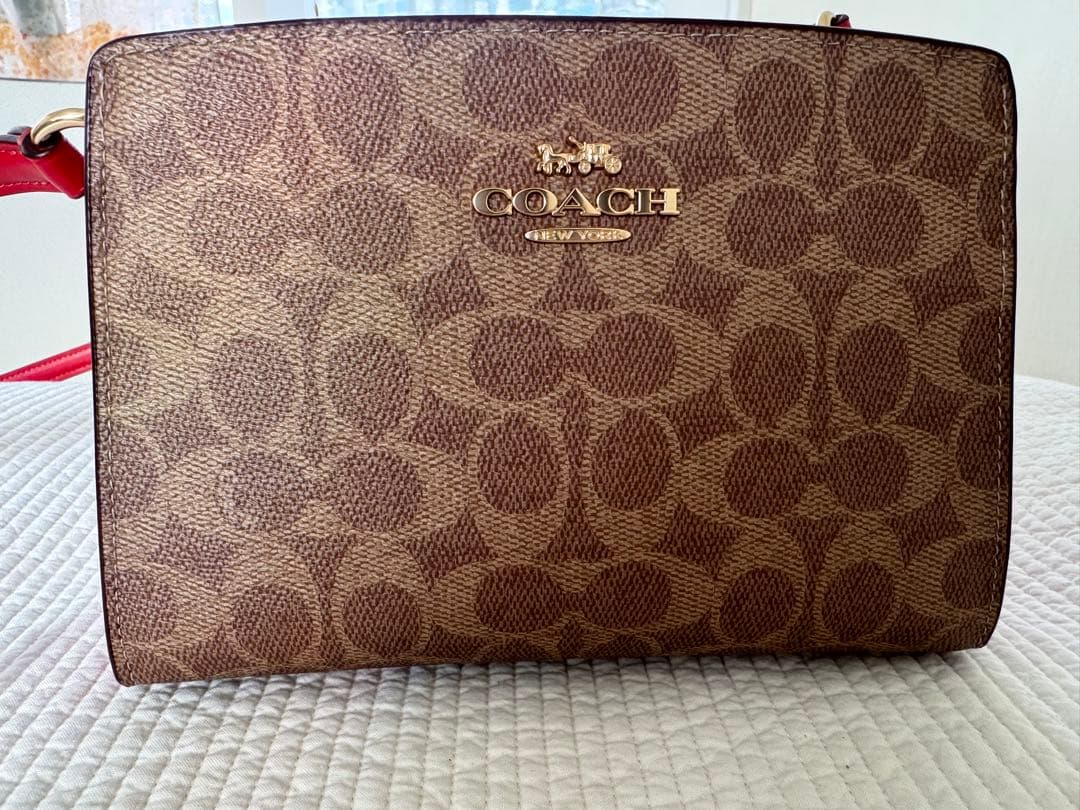 清水さまCOACH　シグネチャークロスボディ レディース