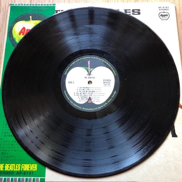 ビートルズ 4人はアイドル LP 帯付 国内盤 アップル d759y81