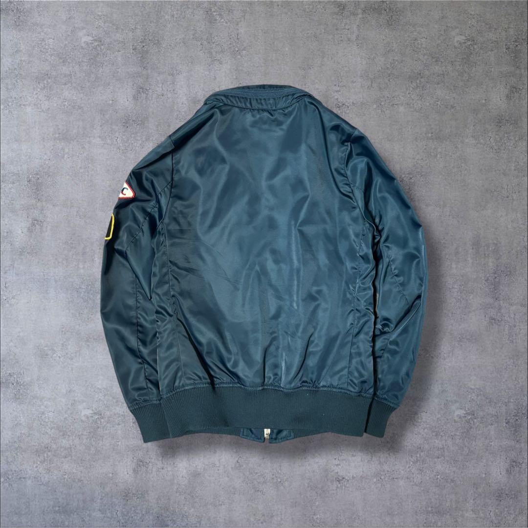 ヒステリックグラマー ワッペン ブルゾン 裏地パンダ 総柄 ヒスガール ネイビー