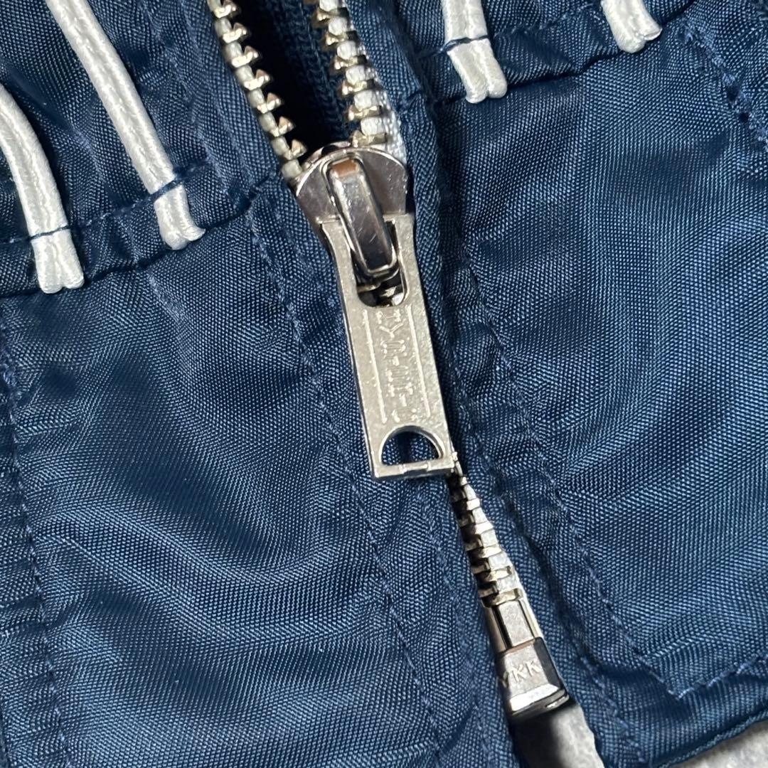 ヒステリックグラマー ワッペン ブルゾン 裏地パンダ 総柄 ヒスガール ネイビー