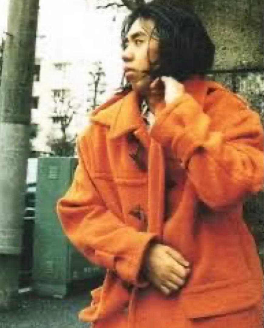 HERMES 藤原ヒロシ着用 ダッフルコート オレンジ　廃盤　レアな46