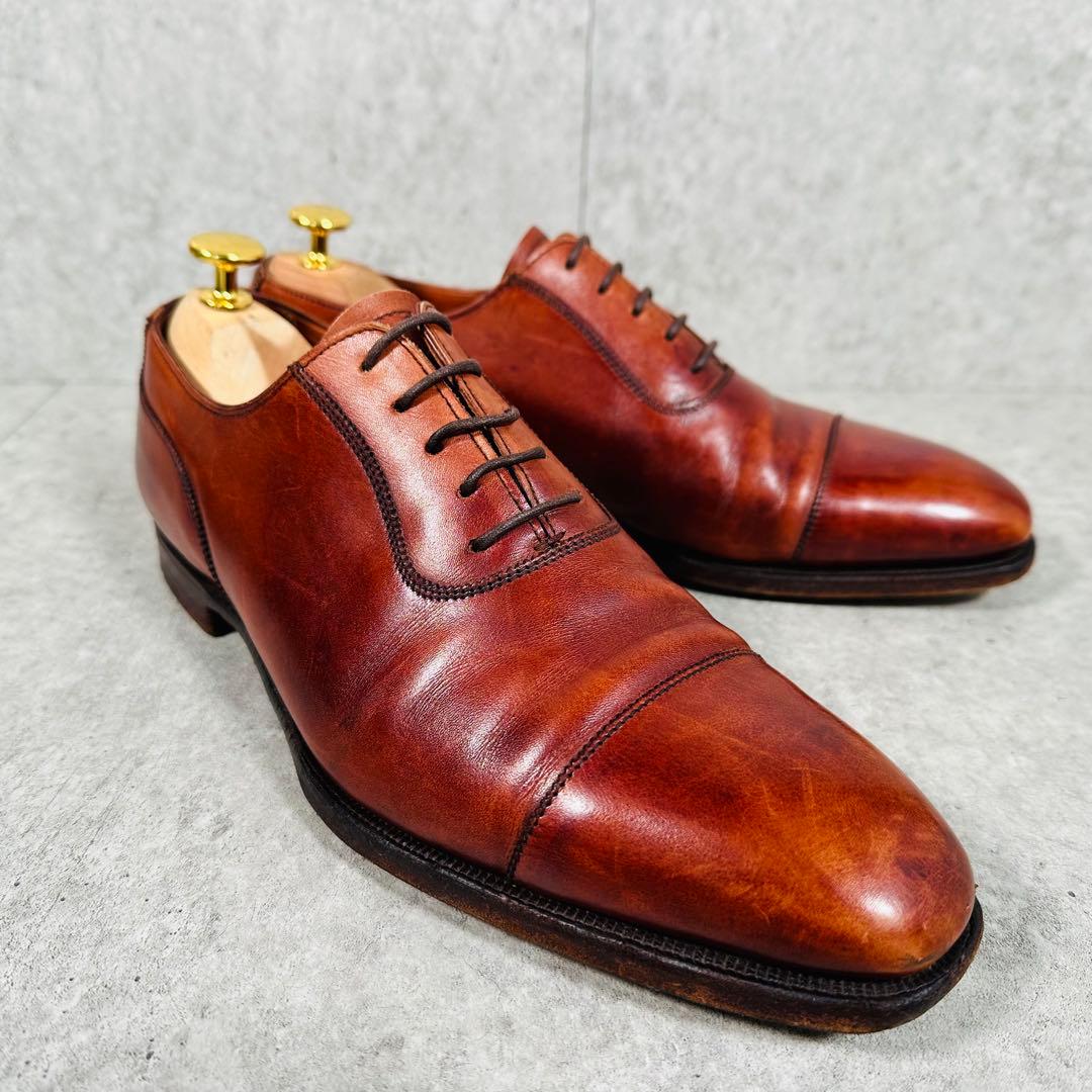 クロケット＆ジョーンズ ストレートチップ 内羽根 革靴 レザー 9780-11B