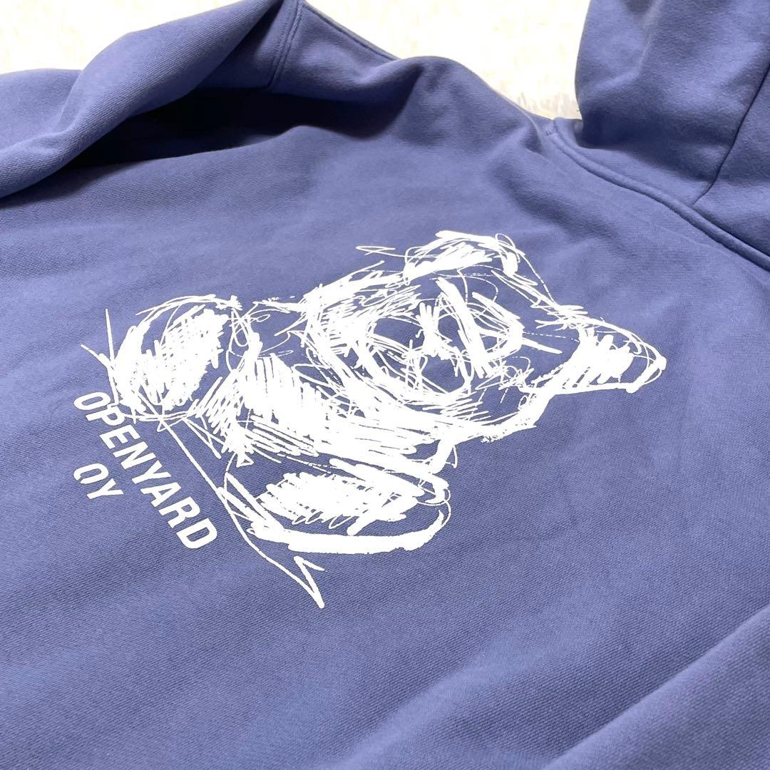 【美品】 OY テディベア ZIPパーカー Y2K 韓国 XL ブルーパープル