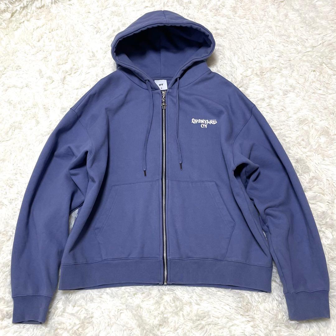 【美品】 OY テディベア ZIPパーカー Y2K 韓国 XL ブルーパープル