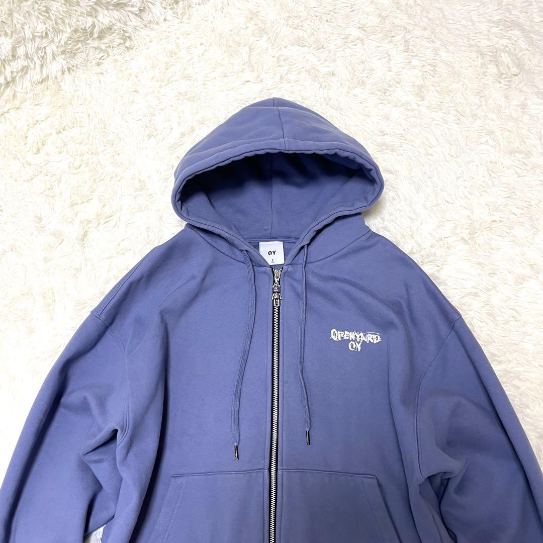 【美品】 OY テディベア ZIPパーカー Y2K 韓国 XL ブルーパープル