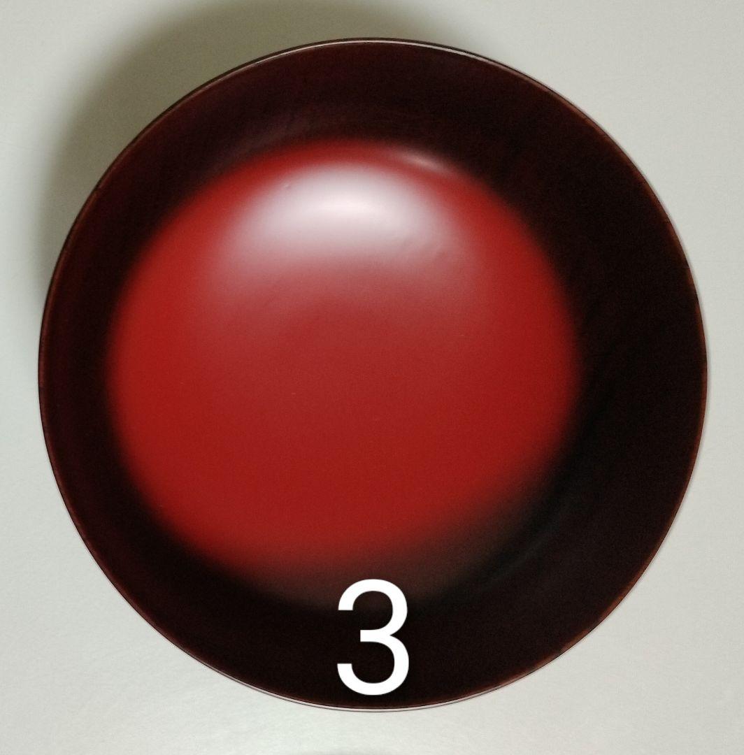 山中漆器　たに屋　木地呂内朱　ぼかし塗　応量器　1客　レアもの