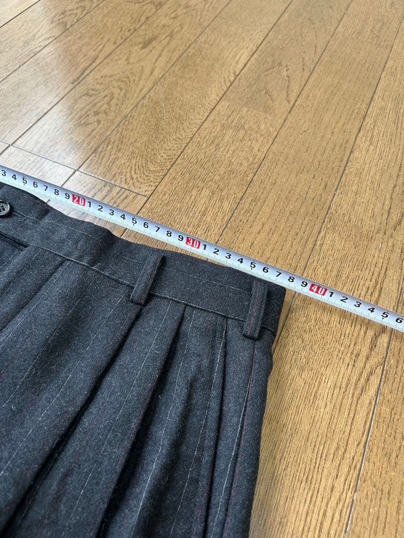 80s COMME des GARCONS HOMME ウールスラックス　M