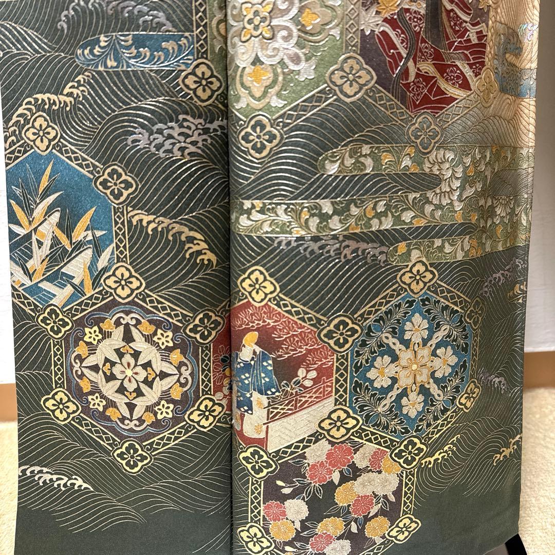 訪問着　豪華絢爛　トールサイズ　身丈160 美品　落款　パールトーン　ア-4