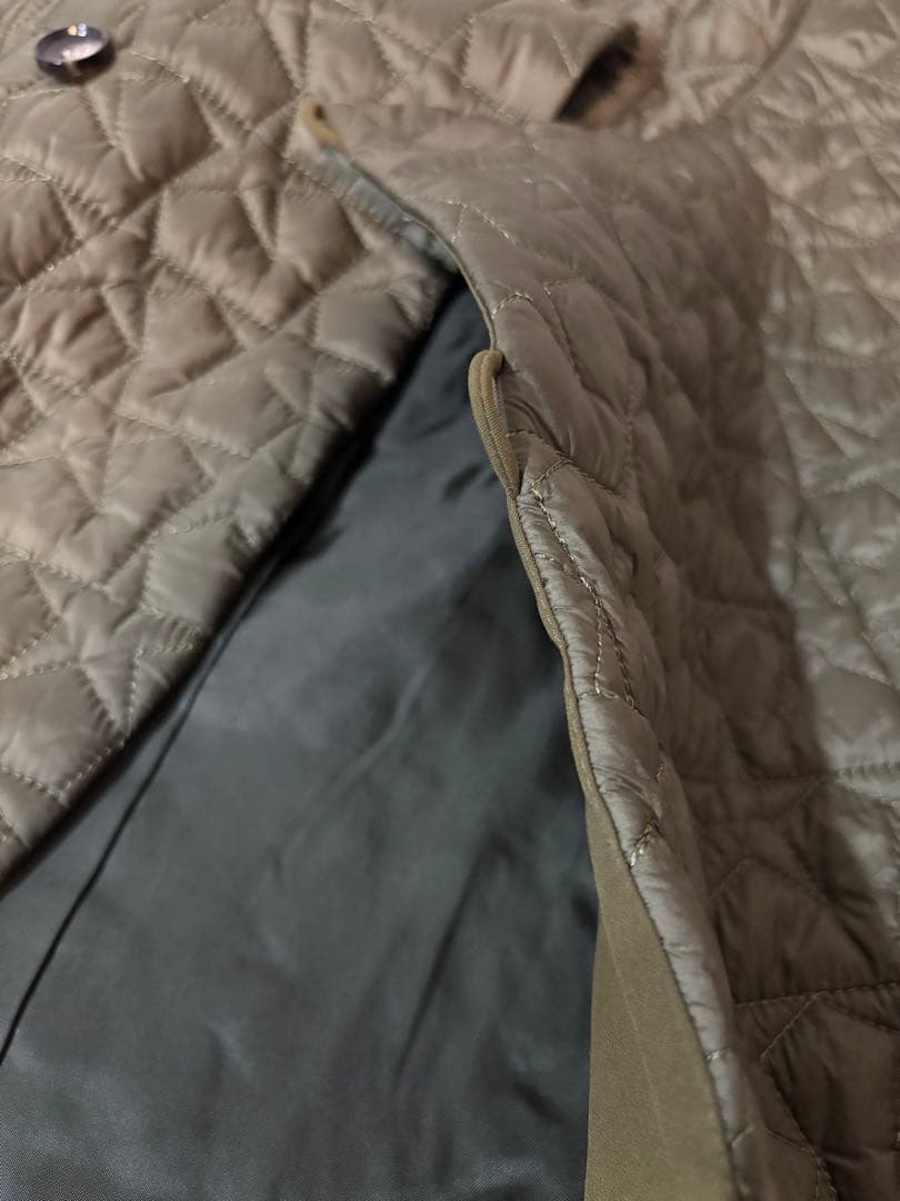 新品未使用☆HALF-NOTE♩のオリーブ色 キルティングベスト