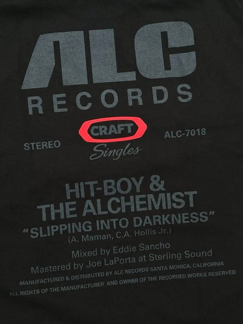 HIT-BOY ALCHEMIST CRAFT SINGLES Tシャツ XL