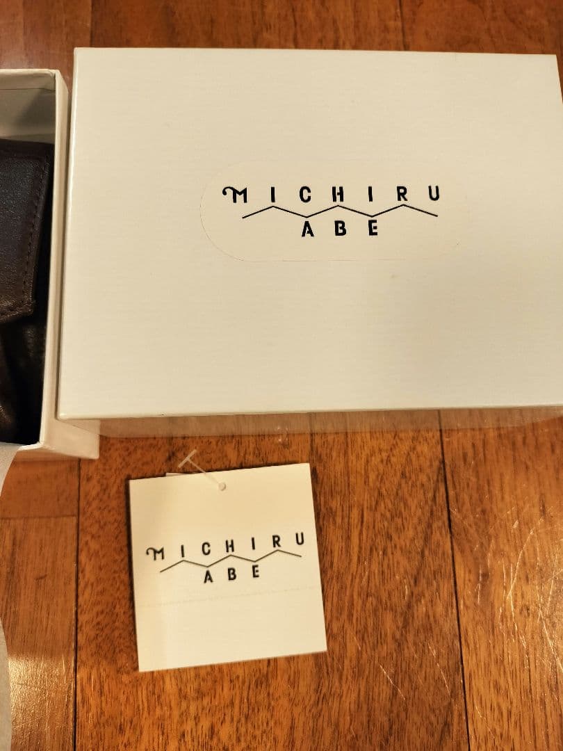 MICHIRU ABE ミチルアベ ブラウン レザー 二つ折り財布 BEAMS