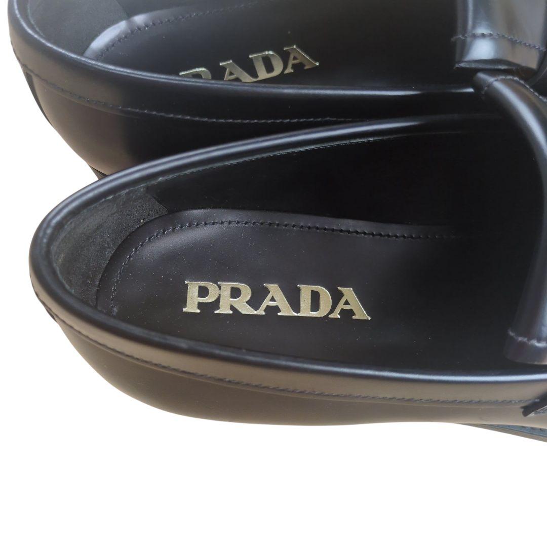 【未使用】PRADA フリンジ タッセル ペニーローファー