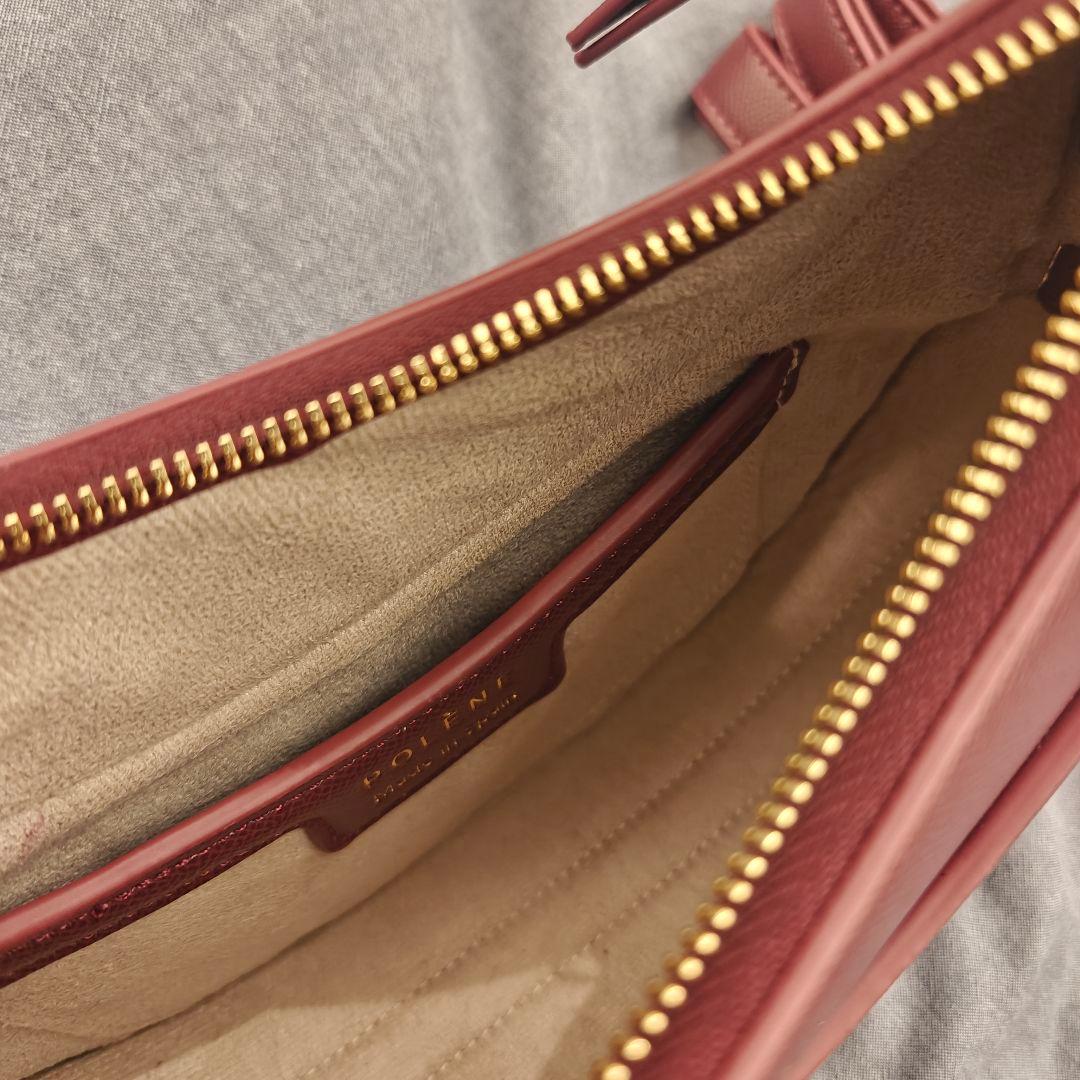 POLENE バーガンディ バッグ