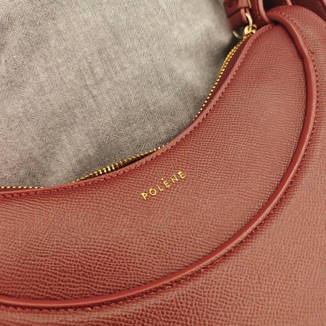 POLENE バーガンディ バッグ
