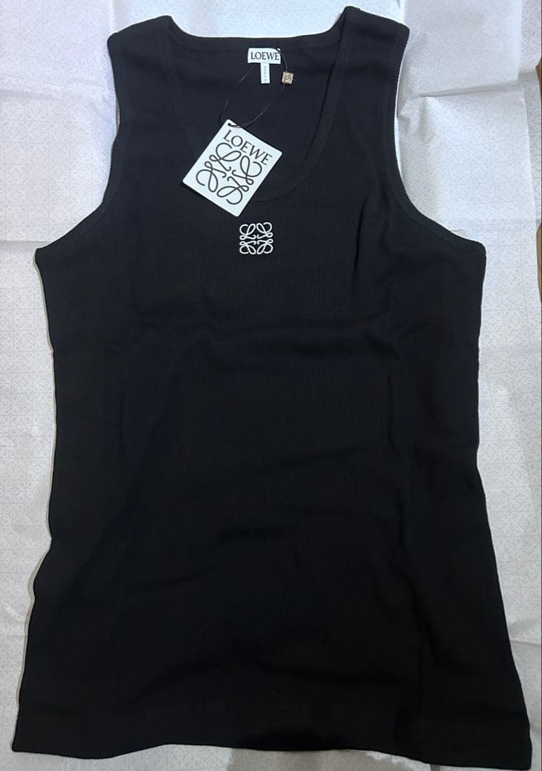 LOEWE アナグラム タンクトップ ブラックL