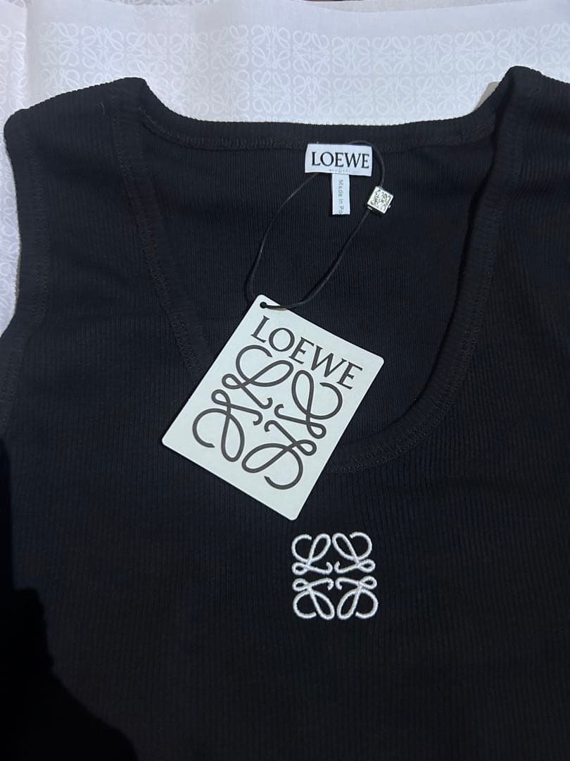 LOEWE アナグラム タンクトップ ブラックL