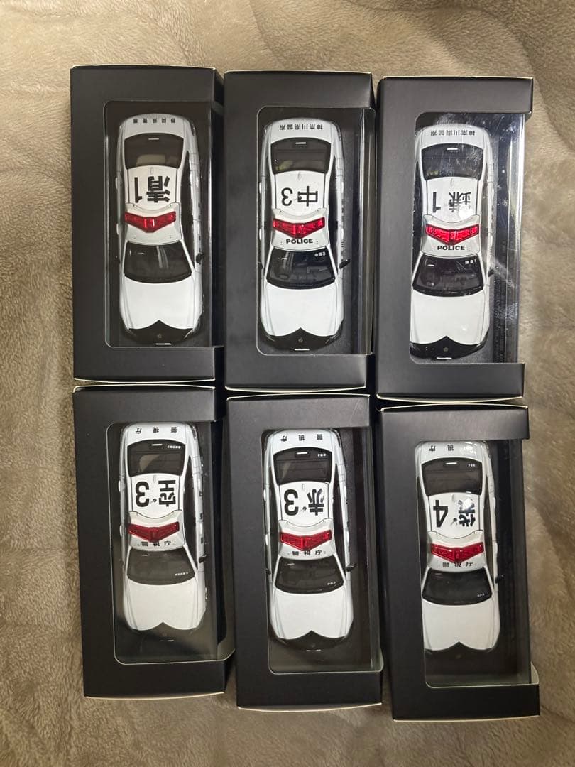 RAI'S 1/43 220系クラウンパトカー6台セット