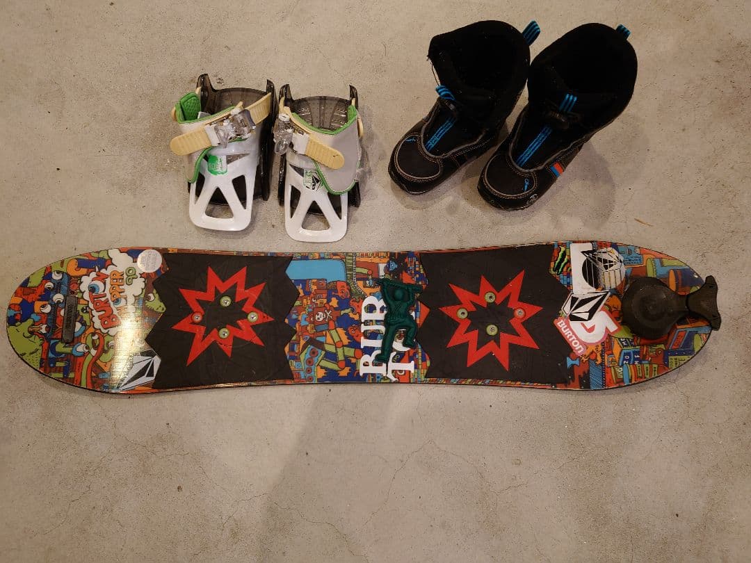 burtonバートン キッズ スノーボードセット