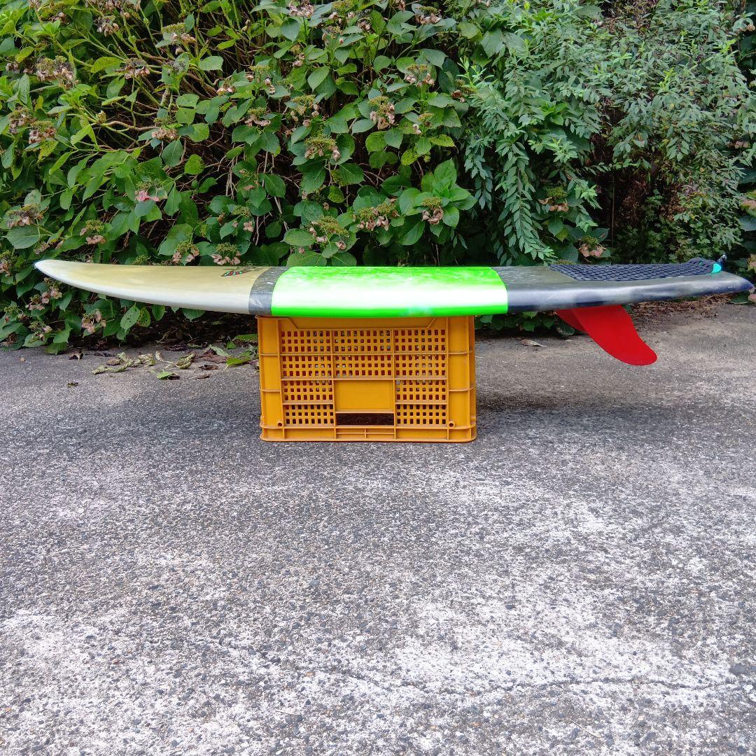 【千葉発】ＶＯＮ ＳＯＬ ファンボード グリーン/グレー 5フィン