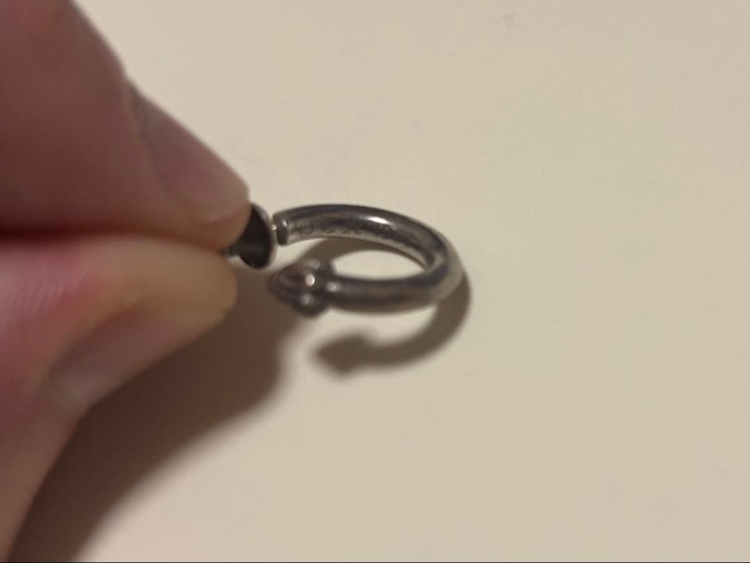 ZORN着用 CHROME HEARTS プレーンフープ ピアス