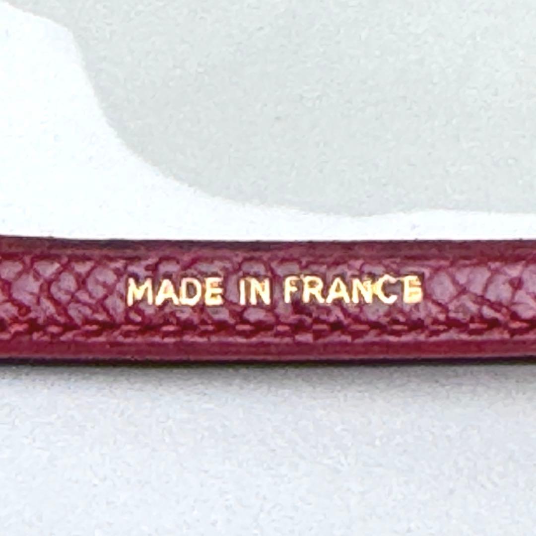 未使用保管品　赤　HERMES ミニフォトケース　レッド　エルメス　写真入れ