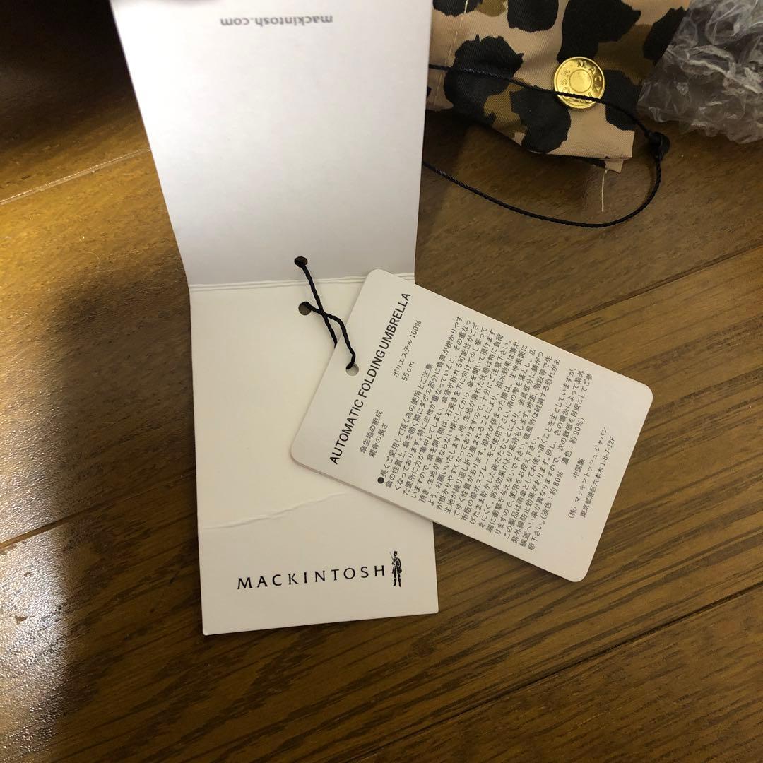 新品未使用品 MACKINTOSH マッキントッシュ 折りたたみ傘 レオパード