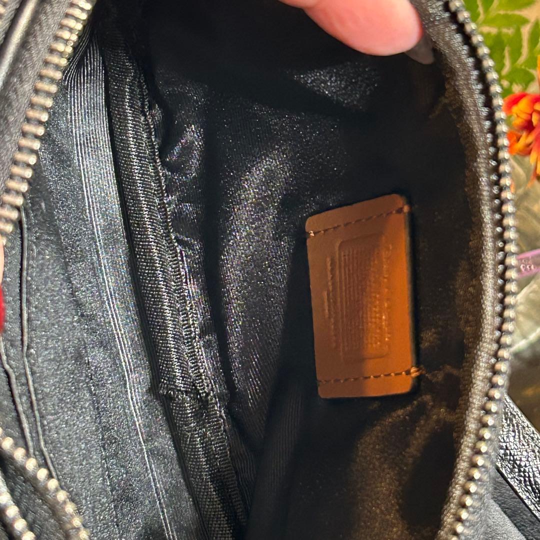 コーチ ショルダーバッグ ミニー コラボ シグネチャー 茶色 ディズニー