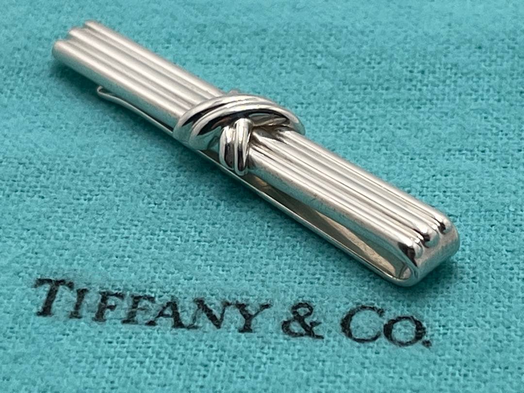 c309 美品　ティファニー　1992 シグネチャー　ネクタイピン　925