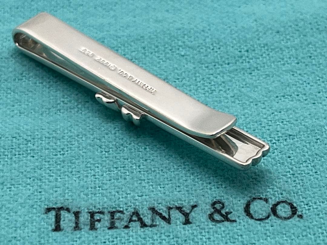 c309 美品　ティファニー　1992 シグネチャー　ネクタイピン　925