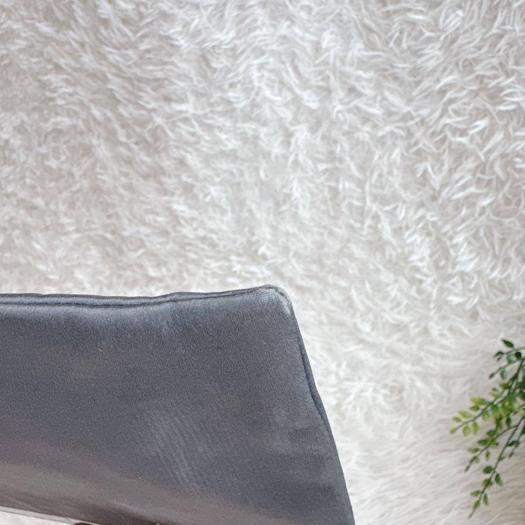 ◾︎レア◾︎ ブルガリ グレー サテン クラッチ パーティ チェーン バッグ ポーチ