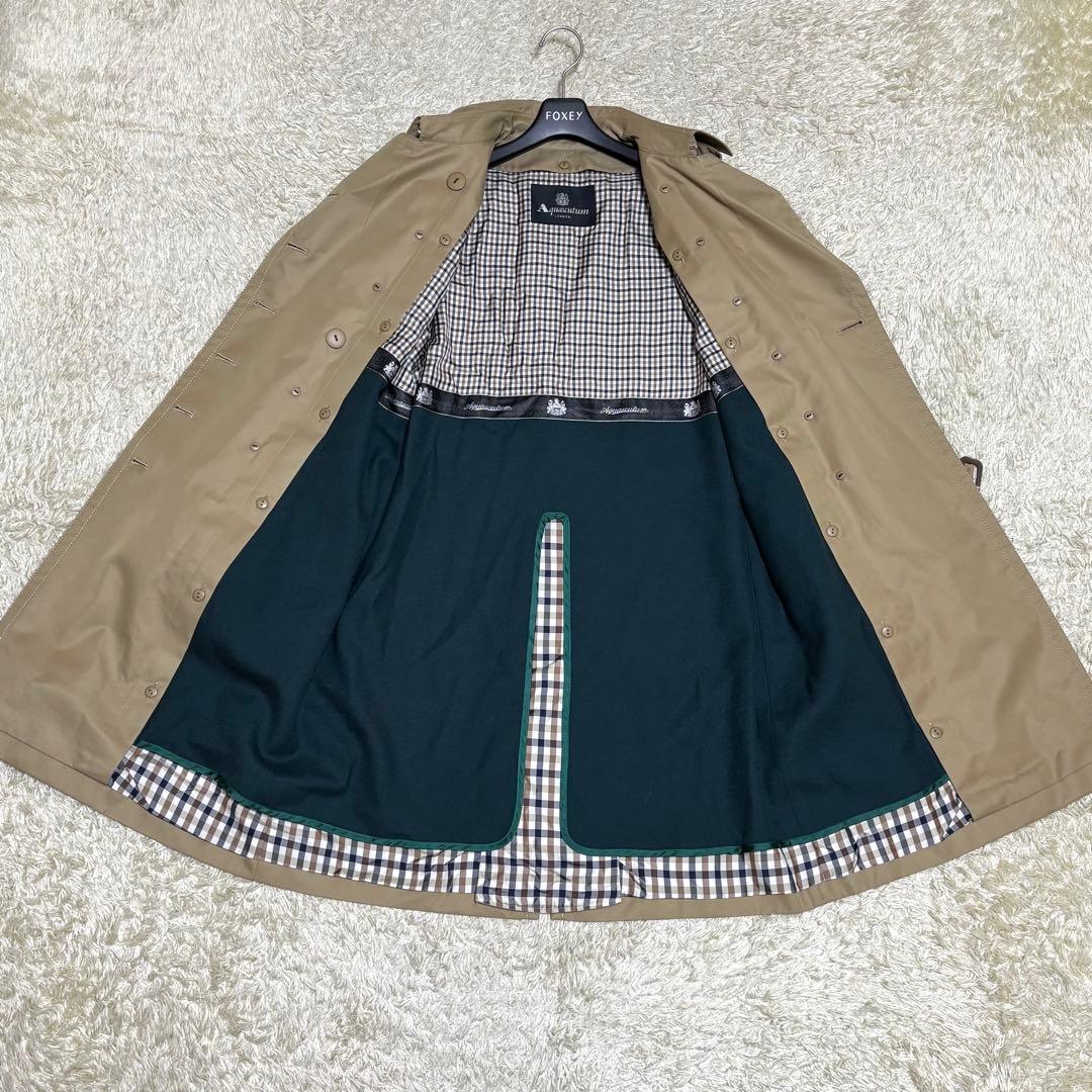 極美品 アクアスキュータムAquascutumトレンチコート ライナー付