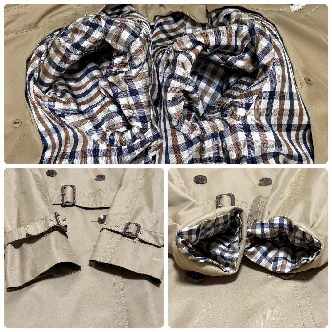 極美品 アクアスキュータムAquascutumトレンチコート ライナー付