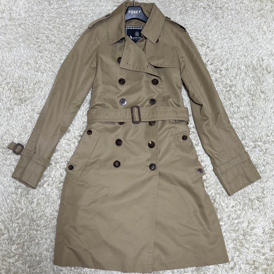 極美品 アクアスキュータムAquascutumトレンチコート ライナー付