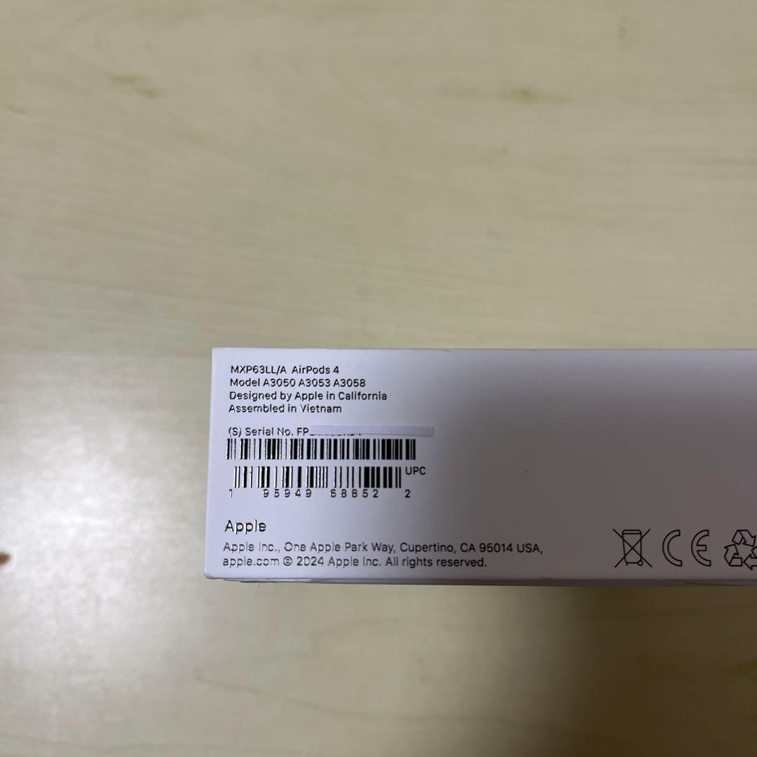 AirPods 4 本体 USB-C充電器対応