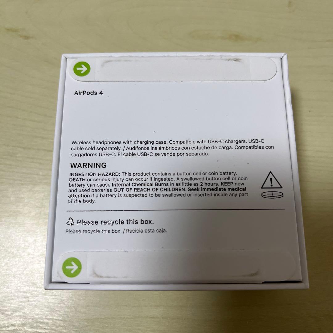 AirPods 4 本体 USB-C充電器対応