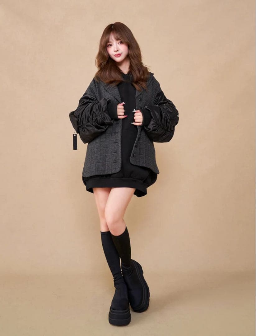 Darich ダーリッチ チェックドッキングブルゾン