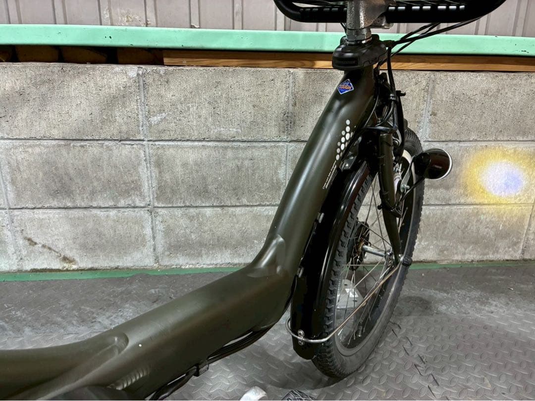 №8688 電動自転車　ブリヂストン　アンジェリーノ　20インチ カーキ