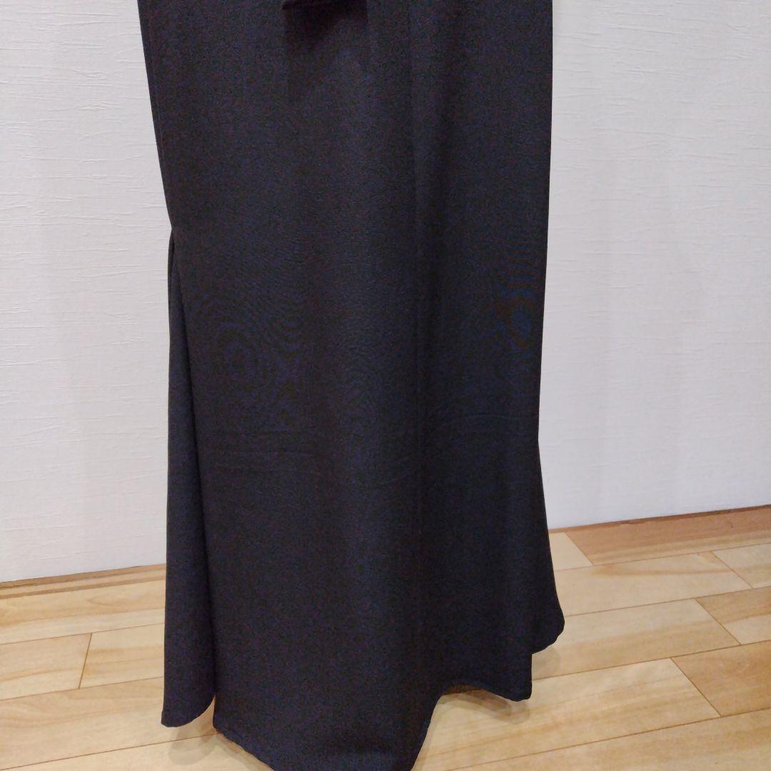 振袖＋黒色留袖　ロングマーメイドドレス　紋あり　リボン紐付き