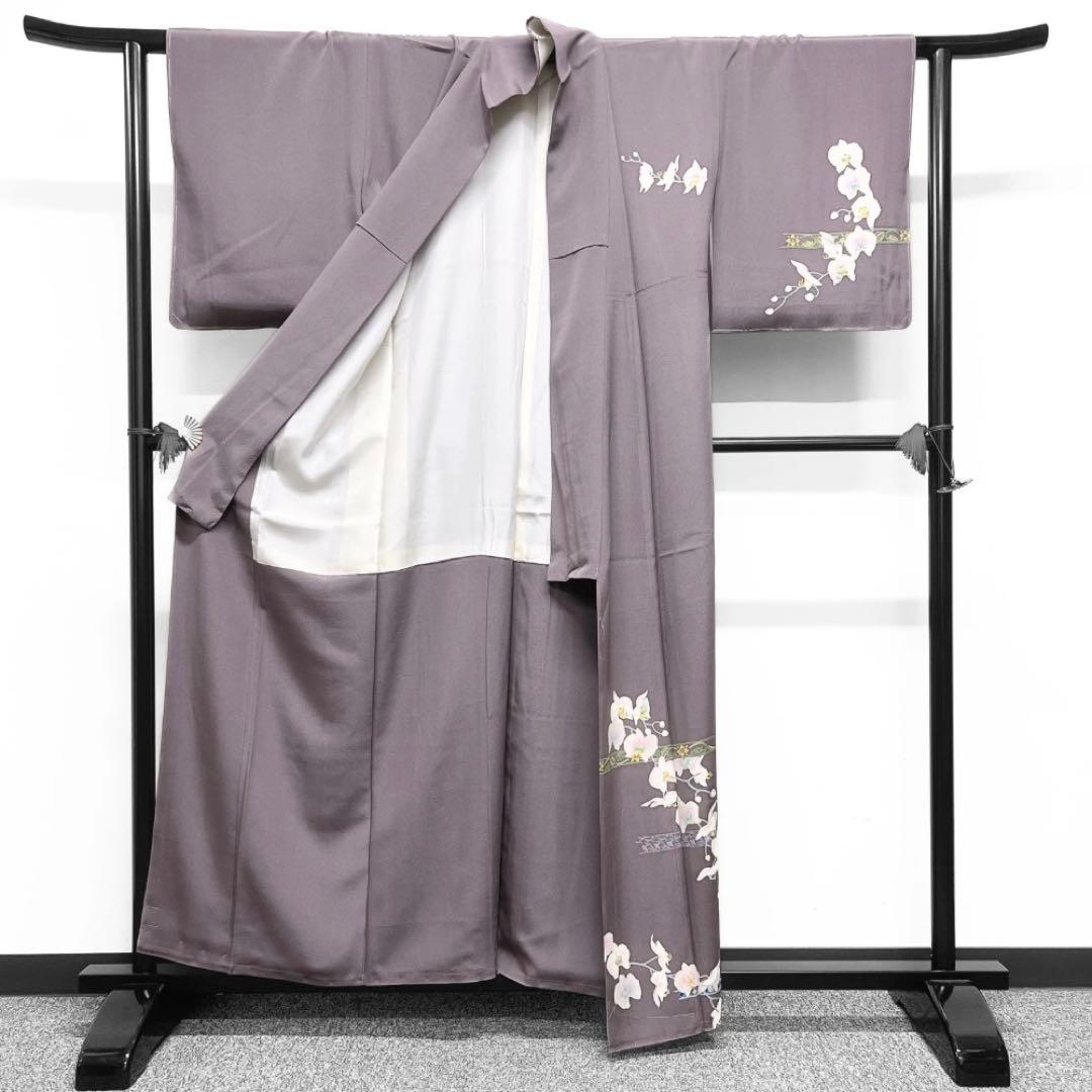 未着用　奥田勝将　付け下げ　本加賀友禅　証紙付き　花模様　着物　071w d