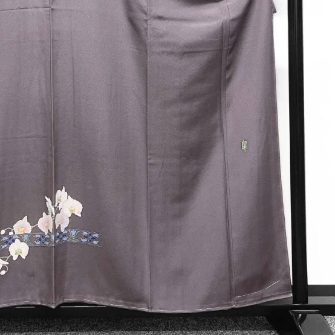 未着用　奥田勝将　付け下げ　本加賀友禅　証紙付き　花模様　着物　071w d