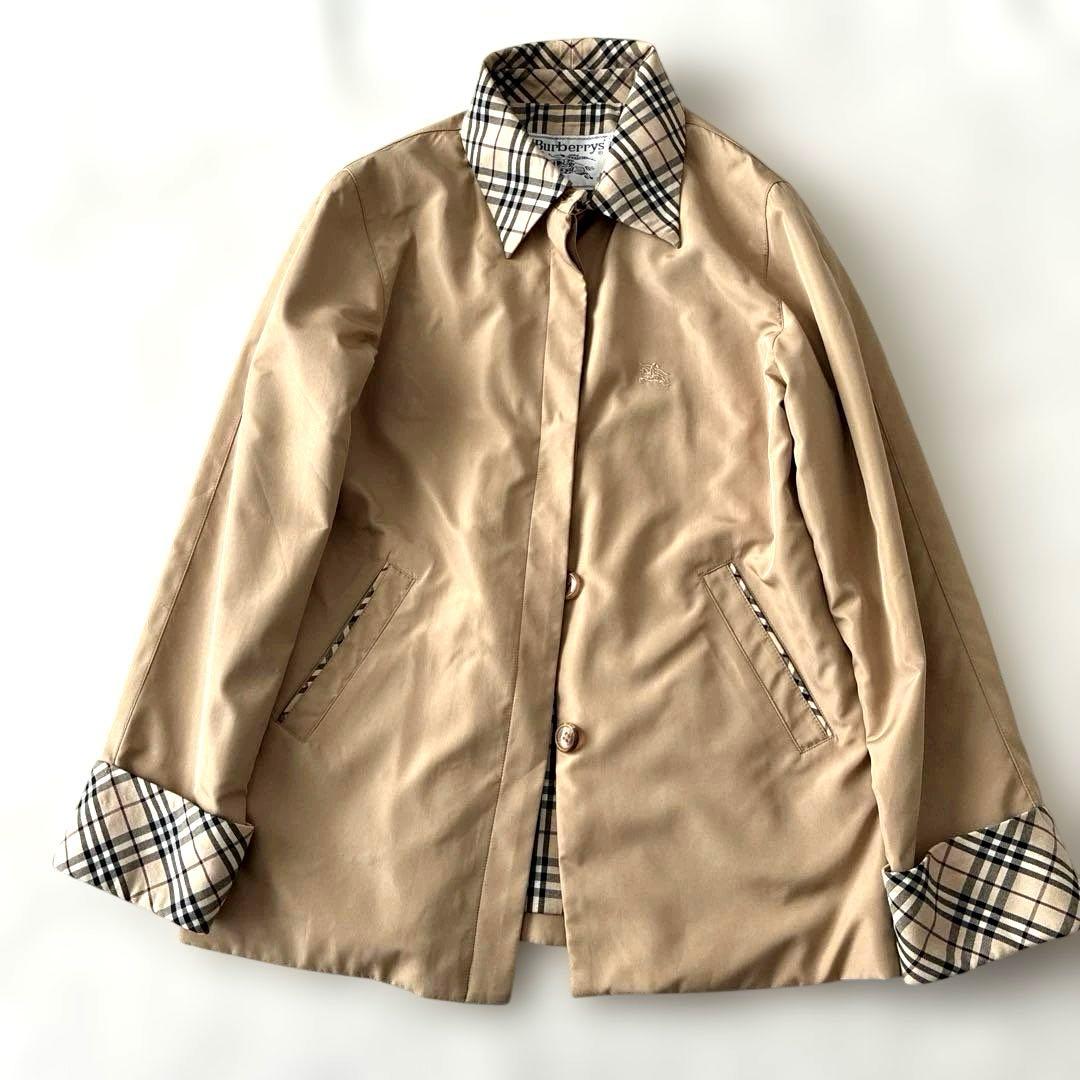 Burberry's バーバリーズ 洗える ナイロン コート ノバチェック 刺繍