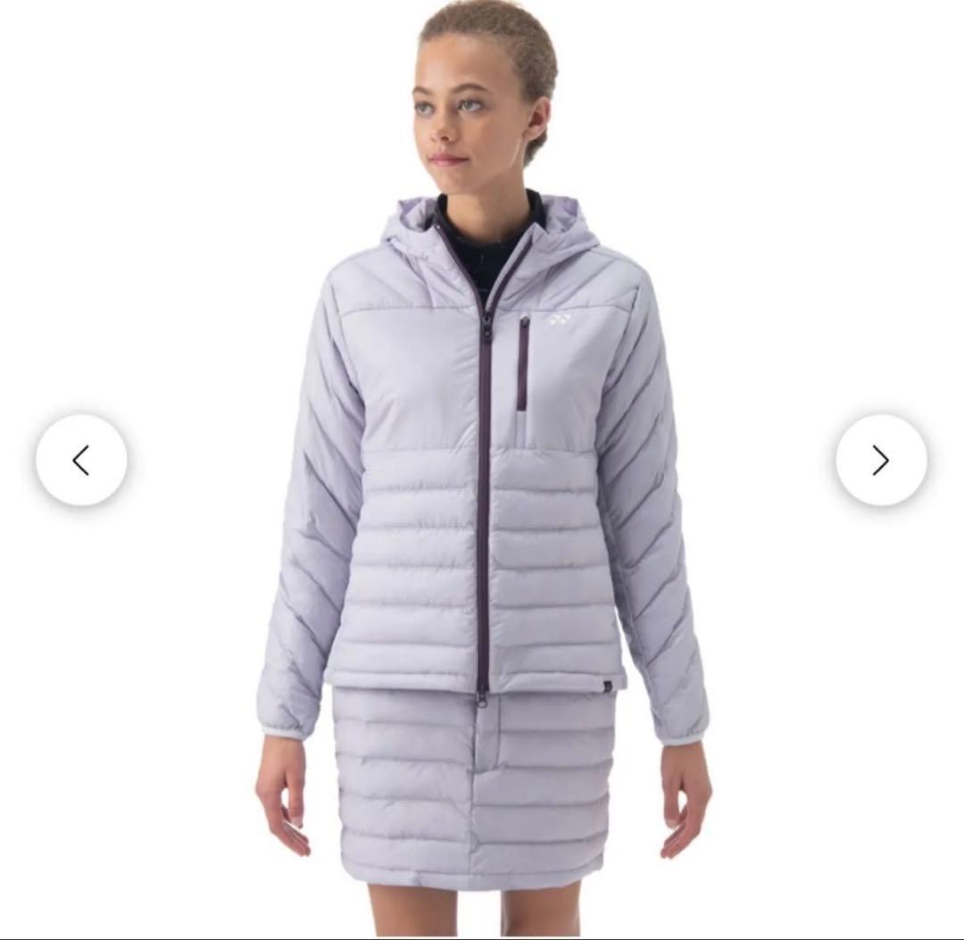 YONEX 新作　ゴルフウェア　ダウンジャケット　スカート　セット　パープル