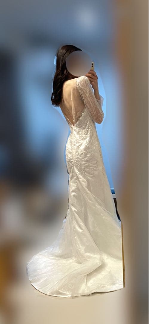 ビジュー　マーメイドドレス　ウェディングドレス