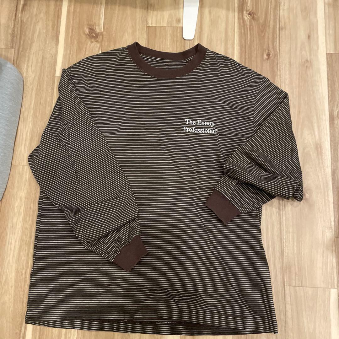ennoy ボーダー　ロンT ブラウン　S 数回着用　美品