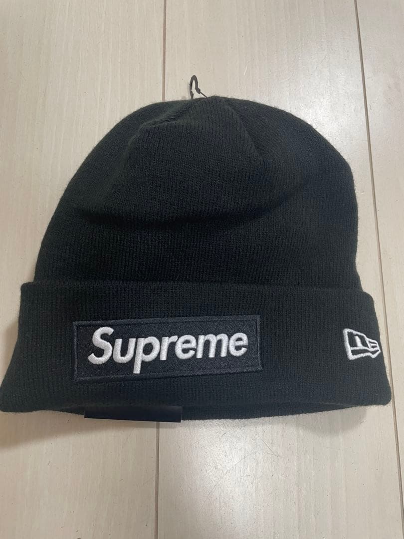 Supreme New Era Beanie ボックスロゴブラック ブラック 黒